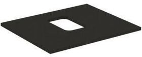 IDS Waschtischplatte i.life B mitt Auss f Sch. 602x507x18mm Carbon ma IDEAL STANDARD