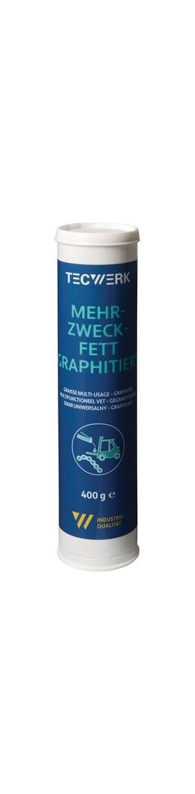Mehrzweckfett graphitiert 400g schwarz Kartusche TECWERK - VPE: 12