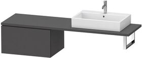 Duravit Konsolenunterschrank L-CUBE 400x720x547mm graphit matt