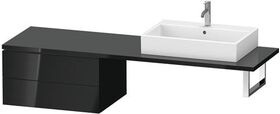 Duravit Konsolenunterschrank L-CUBE 400x720x547mm schwarz hochglanz