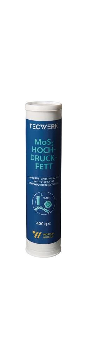 MoS² Hochdruckfett schwarzgrau 400g Kartusche TECWERK - VPE: 12