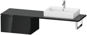 Duravit Konsolenunterschrank L-CUBE 400x720x547mm schwarz hochglanz