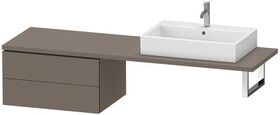 Duravit Konsolenunterschrank L-CUBE 400x720x547mm flannel grey seidenmatt