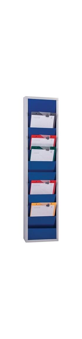 Werkstattplaner H1278xB315xT74mm ultramarinblau 1-reihig