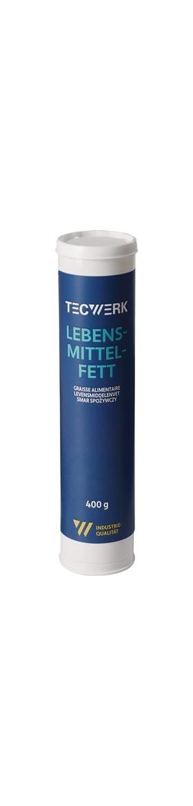 Lebensmittelfett NSF-H1 naturfarben,hell 400g Kartusche TECWERK - VPE: 12