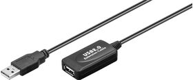 Aktives USB-Verlängerungskabel, 10 m, schwarz, 10m- VPE: 1