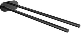 Emco Handtuchhalter ROUND 2-armig, starr, 400mm schwarz EMCO