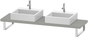 Duravit Konsole L-CUBE 45mm St. 2 Ausschn. 480 betongrau matt