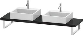 Duravit Konsole L-CUBE 45mm St. 2 Ausschn. 480 sw hochglanz
