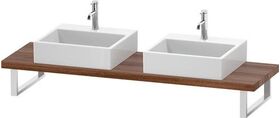 Duravit Konsole L-CUBE 45mm St. 2 Ausschn. 480 nussbaum natur
