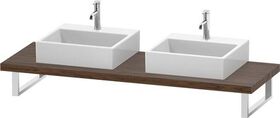 Duravit Konsole L-CUBE 45mm St. 2 Ausschn. 550 nussbaum dunkel