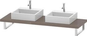 Duravit Konsole L-CUBE 45mm St. 2 Ausschn. 550 fla gr hochglanz