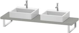 Duravit Konsole DURASTYLE 45mm St. 2 Ausschn. 480 betongrau matt