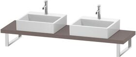 Duravit Konsole DURASTYLE 45mm St. 2 Ausschnitte 480 basalt matt
