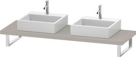 Duravit Konsole DURASTYLE 45mm Stärke 2 Ausschnitte 550 taupe matt
