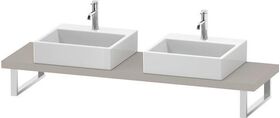 Duravit Konsole DURASTYLE 45mm Stärke 2 Ausschnitte 480 taupe matt