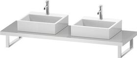 Duravit Konsole L-CUBE 45mm St. 2 Ausschn. 550 betongrau matt