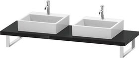 Duravit Konsole L-CUBE 45mm St. 2 Ausschn. 550 sw hochglanz