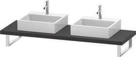 Duravit Konsole L-CUBE 45mm St. 2 Ausschn. 550 gra supermatt