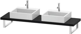 Duravit Konsole L-CUBE 45mm St. 2 Ausschnitte 480 eiche schwarz