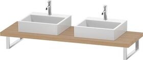 Duravit Konsole L-CUBE 45mm St. 2 Ausschnitte 550 eiche natur