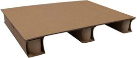 Wellpapp-Palette Maße 800x600mm 1 Einfahröffnung TRANSPAK - VPE: 6