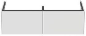 IDS Doppel-Waschtischunterschrank CONCA 2 Au o Platte 1200x370x505mm weiß matt IDEAL STANDARD