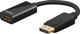 DisplayPort™ auf HDMI™-Adapterkabel 1.2, vergoldet, 0.1m- VPE: 1