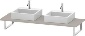 Duravit Konsole DURASTYLE 30mm Stärke 2 Ausschnitte 550 taupe matt