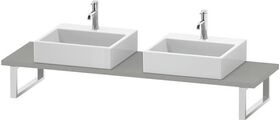 Duravit Konsole L-CUBE 30 St. 2 Ausschnitte 480 betongrau matt