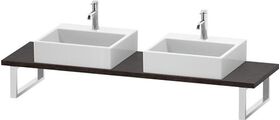 Duravit Konsole L-CUBE 30 St. 2 Ausschn. 480 Ei du gebürstet