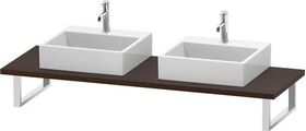 Duravit Konsole L-CUBE 30 St. 2 Ausschn. 550 nussbaum gebürstet