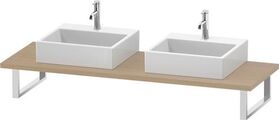 Duravit Konsole L-CUBE 30 St. 2 Ausschn. 550 mediterrane eiche
