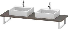 Duravit Konsole L-CUBE 30 St. 2 Ausschn. 550 fla gr seidenmatt