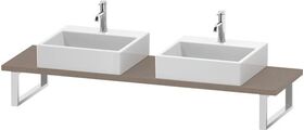 Duravit Konsole DURASTYLE 30mm Stärke, 2 Ausschnitte, 480 leinen