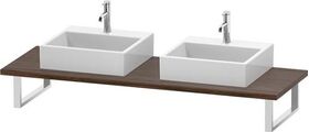 Duravit Konsole DURASTYLE 30 St. 2 Ausschnitte 550 nussbaum dunkel