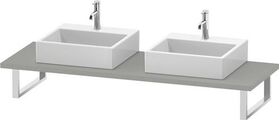 Duravit Konsole L-CUBE 30 St. 2 Ausschnitte 550 betongrau matt