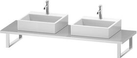 Duravit Konsole L-CUBE 30 Stärke 2 Ausschnitte 550 basalt matt