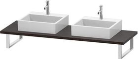 Duravit Konsole L-CUBE 30 St. 2 Ausschn. 550 Ei du gebürstet