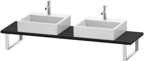 Duravit Konsole L-CUBE 30 St. 2 Ausschnitte 480 eiche schwarz
