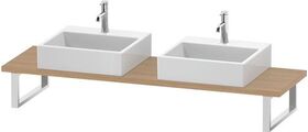 Duravit Konsole L-CUBE 30 Stärke 2 Ausschnitte 480 eiche natur