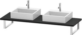 Duravit Konsole L-CUBE 30 St. 2 Ausschnitte 550 eiche schwarz