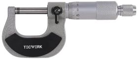 Bügelmessschraube DIN 863/1 0-25mm Spindel-D.6,5mm TECWERK
