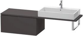 Duravit Konsolenunterschrank L-CUBE 400x820x547mm graphit supermatt