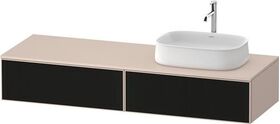 Duravit Waschtischunterbau Zencha 1600x281x550mm sw ls / ta s-matt o ES