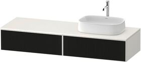 Duravit Waschtischunterbau Zencha 1600x281x550mm sw ls / we s-matt o ES
