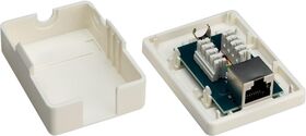 1-Port RJ45-Anschlussdose, CAT 6, STP- VPE: 1