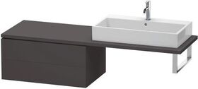 Duravit Konsolenunterschrank L-CUBE 400x820x547mm graphit supermatt