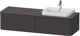 Duravit WTU HAPPY D.2 PLUS 1600x550mm 2 Au WT re gra s-matt o ES