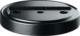 Türstopperunterlage 3699 GP D.70mm H.10mm Silik.schwarz Dübelmontage TECWERK